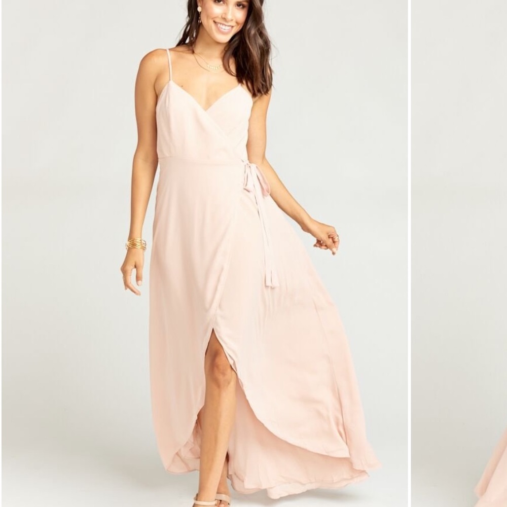 SMYM Mariah Dress-Dusty Blush Crisp- Size L